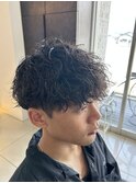 波巻きパーマ マッシュパーマ
