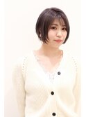 ショート×パープルグレージュ