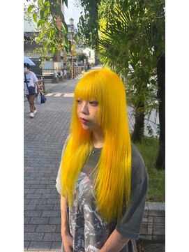 タイドヘア 茨木店(TIDE HAIR) イエローカラー