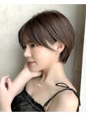 【岩田莉奈】ナチュラルレイヤーショートでひし形シルエット新宿