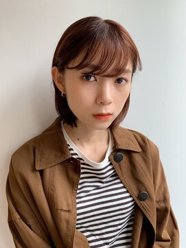 トイロ 横浜(Toiro) シースルーバンクボブ切りっぱなしボブ