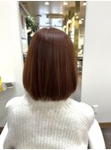 ボブ/オレンジベージュ