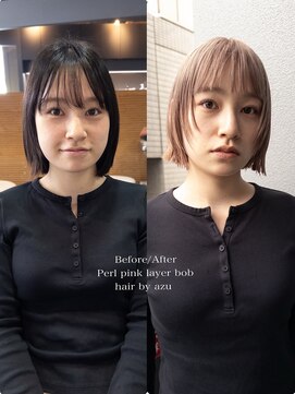ニーィ バイ カータ(Niii by CARTA) Pale pink layer bob/azu