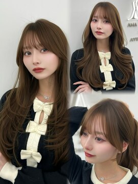 アマトウキョウ アユンチェ(AMA TOKYO×AYUNCHE) 韓国スタイル/ナチュラルくびれへア_くびれ巻き_レイヤーカット