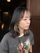 棗 インナーカラー/ミルクティーベージュ/くびれ巻き
