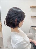 【面長解消◎】黒髪タンバルモリボブとオージュア/SHEER北千住店