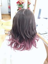 美容室 ナガタ(NAGATA)&nbsp;裾カラー(ベイビーピンク)