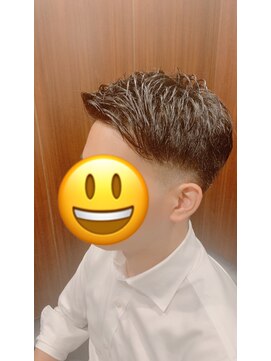 ヒロギンザ 田町店(HIRO GINZA) アップバングヘア ／フェード/刈り上げ/バーバー/理容室/田町/