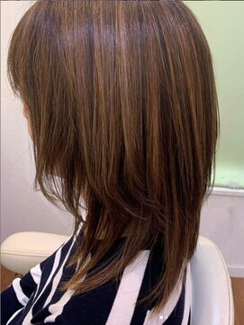 バーデンバーデン 西谷店(Baden Baden) 〈Baden西谷店〉ハイライト 大人かわいい ヘナカラー 前髪