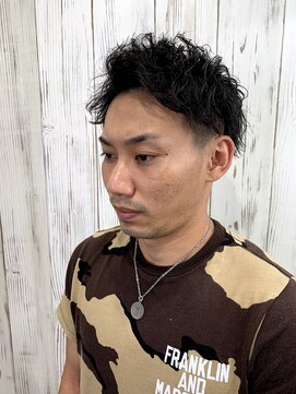 メンズアンダーバーホワイト 南海難波店(Men's _WHITE) ツイストスパイラルアップバング