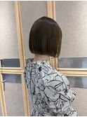 サラッとまとまる☆小顔切りっぱなしボブ