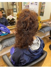 祭りヘアセット