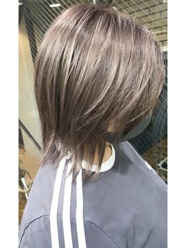 ラフ 難波店(LAFF) #黒髪#ボブルフ#ネビージュ#小顔#ワンレン