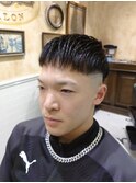 【LUDLOW BLUNT】ソフトクロップヘアアートラインスキンフェード