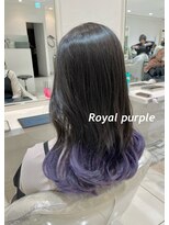 アッシュ 武蔵小金井店(Ash) 《裾カラー》ロイヤルパープル