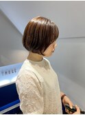 内巻きボブ　レイヤーボブ　ミニボブ　