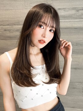 ロンド アンブル 四条烏丸(Lond ambre) 【Lond ambre】五島巨幹 グレージュカラー/レイヤー/顔周り/前髪