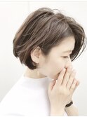 小顔効果の前下がりショートボブ【Ruufus恵比寿渋谷】
