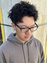 ニアウ 太田店(Niau)&nbsp;メンズショート波巻きニュアンスマッシュスパイキーショート