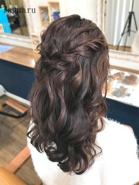 タグマル ふわふわなハーフアップ☆