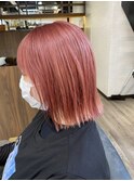 ベリーピンク＋外ハネボブ