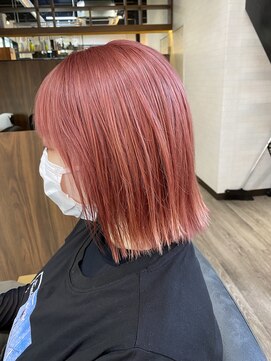 バトン(baton) ベリーピンク＋外ハネボブ