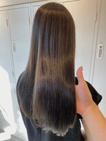 ジーナ 船橋(Zina)&nbsp;髪質改善＊ロングレイヤーグレーベージュ＊美髪【Zina船橋】