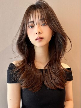 ロンド アンブル 四条烏丸(Lond ambre) ストレートレイヤー似合わせカットフェミニンロング5204