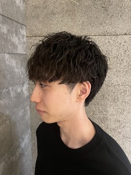 ニアウ 伊勢崎連取店(Niau) メンズマッシュツイストスパイラルパーマメンズパーマ
