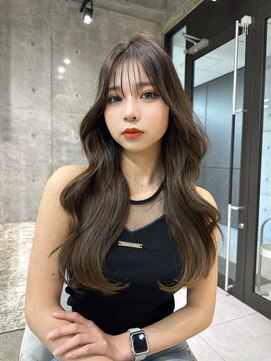 ロンドメリア 天神大名店(Lond Melia) 小顔に見せるヘア/ワンレン/ボブウルフ/ネビージュ/黒髪カタログ