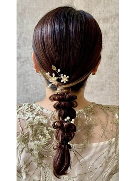 スタイル 横浜(STYLE) 結婚式お呼ばれ編みおろし／ヘアセット/アレンジ