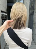 〈atsuno〉ブロンドに襟足ブラウン
