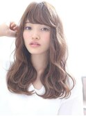 ■ウェーブパーマx斜めバングでガーリーUP！M.SLASH自由が丘24-8