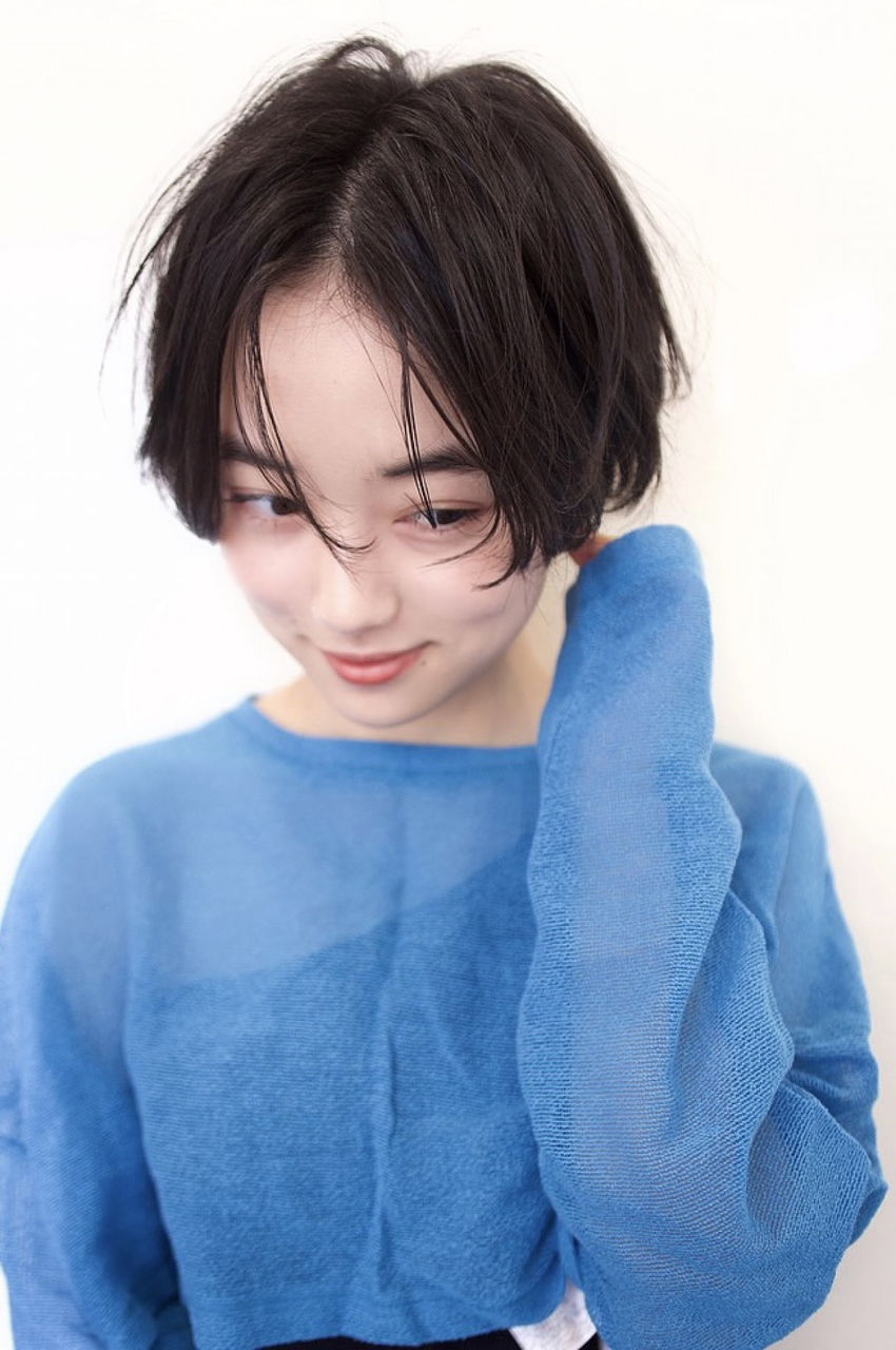 グランアージュ ネオ 船橋北口店(grandage neo) 30代40代50代/耳かけマッシュショート/長め前髪/黒髪