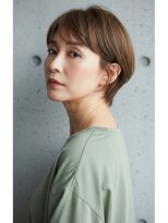 *ショートボブ/ショートヘア/脱白髪染め/白髪ぼかし/髪質改善