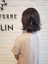 エールフォルム 藤枝店(YELLFORME) グレージュ×ボブスタイル
