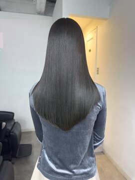 バンクスヘアー(BANK'S HAIR) 髪質改善 × ケラチントリートメント　暗めカラーで艶髪ロング