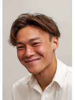 メンズ ルシードスタイル アウラ 松戸市五香(LUCIDO STYLE Aura)&nbsp;ショートセンターパート ニュアンスサーフ ラルフカール/松戸/柏