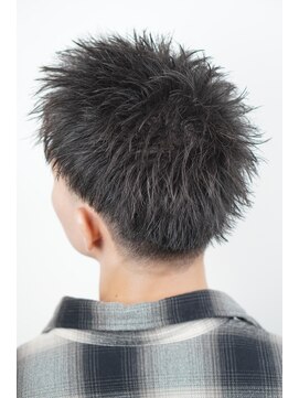 オーシャントーキョー ホワイト 原宿(OCEAN TOKYO WHITE) 黒髪スパイキービジネスショート