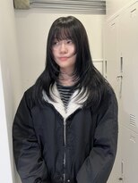 ローレンジウ(LOREN JU)&nbsp;ミディアムヘア/暗めカラー/グランマッシュ/名駅/レイヤーカット