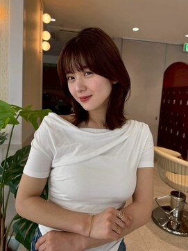 髪質改善＊チェリーブラウンクラゲヘアー＊美髪【Zina南船橋】