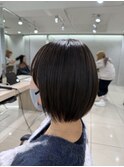 ぷつっとミニボブ伸ばし途中メンテナンス髪質改善カラー