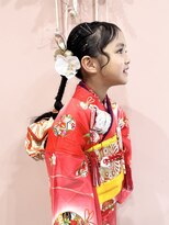 サロン ド ユーア(salon de yuua) 広島市中区大手町美容院 七五三 着物ヘアアレンジ 着付け