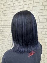 ヘアーメイク フィール ルア(FEEL Lua)&nbsp;切りっぱなし×アンブレラカラー×ブルーラベンダー