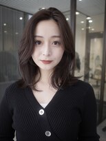 ヌヌ 渋谷 原宿 明治神宮前(nunu)&nbsp;レイヤーカットウルフカットボブグレージュオリーブべージュ