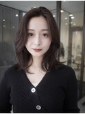レイヤーカットウルフカットボブグレージュオリーブべージュ