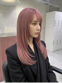 シースルーマッシュウルフカットアンブレラカラーショートボブ