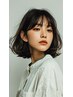 【気になる前髪のケア】前髪ポイントストレート+顔周りカット+ケアTR