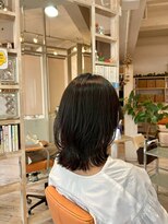 アシャ ヘアー ソリューション 神戸店(asha hair solution) ミルクティーブロンド/ダークブルー/デジタルパーマ/摂津本山