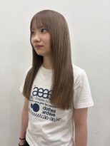 ロックス バイ マグ 松本(rocks BY MAG)&nbsp;ブリーチカラーミルクティーベージュシースルーカラー大人可愛い